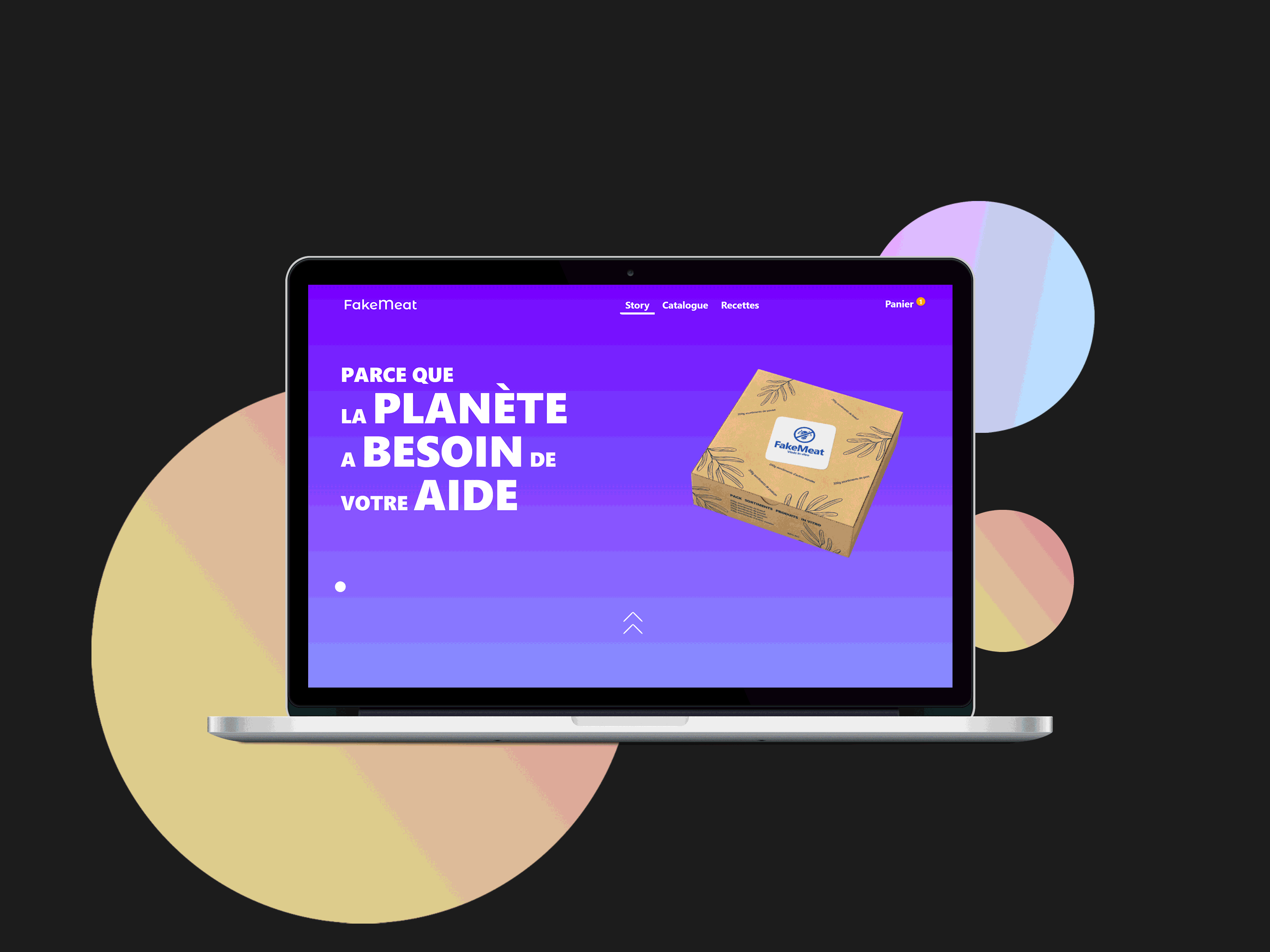 presentation projet fakemeat gif